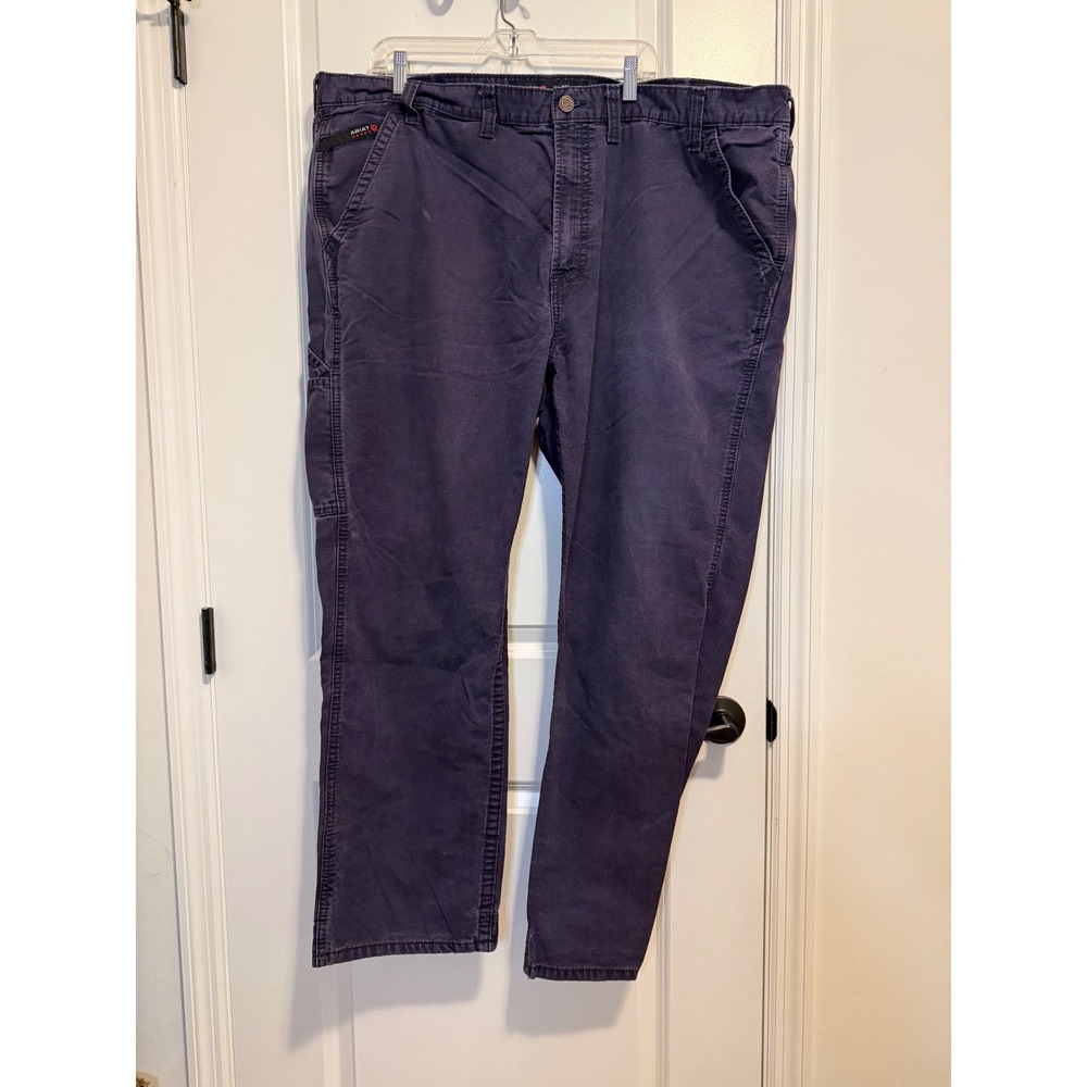 Ariat FR M4 Relaxed Boot Work Pants Mens 46x32 Navy Blue Flame Resistant CAT2